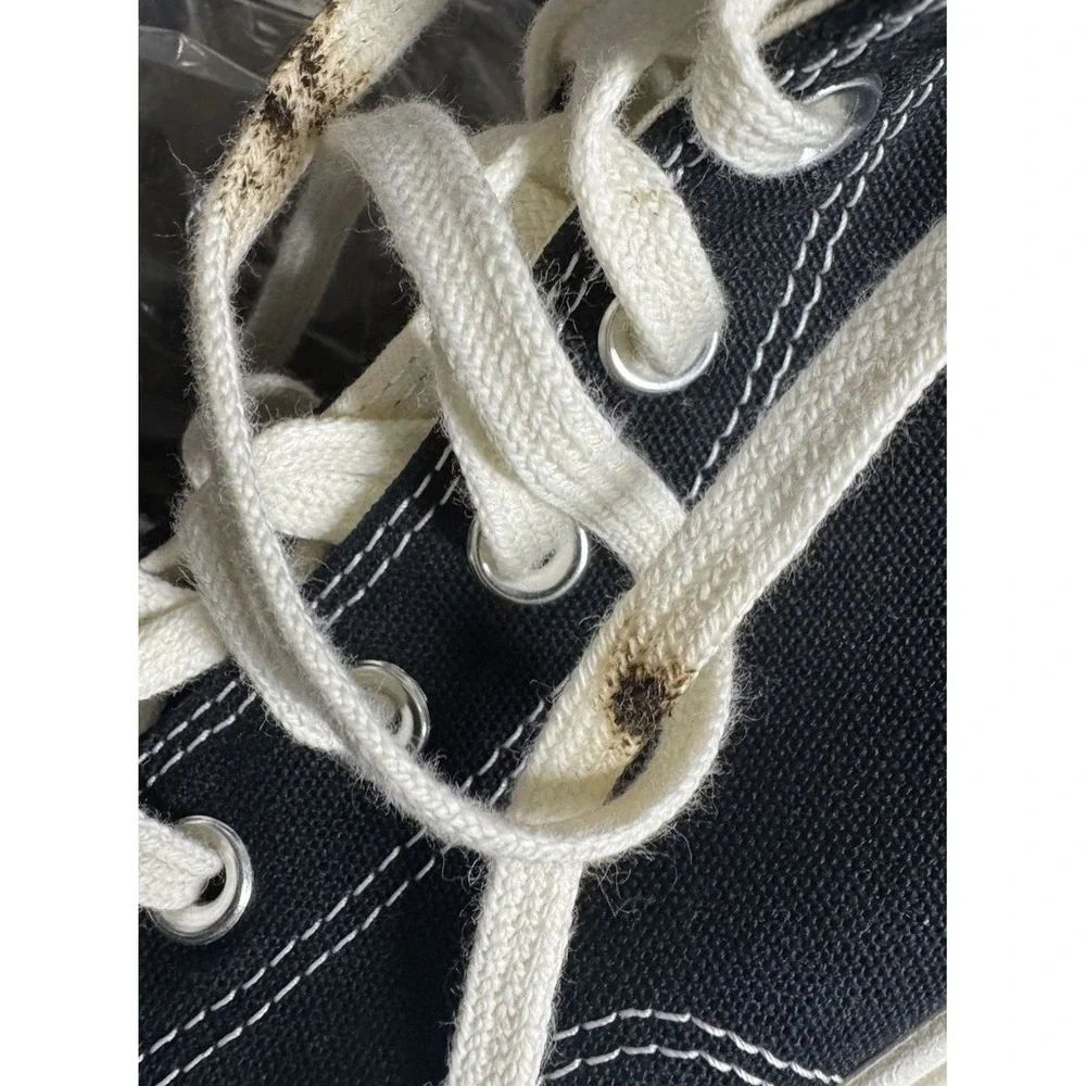 Converse All Star Chuck Taylor Black 70 De‎ Luxe Wedge Hi Platform Sneakers Sz 9